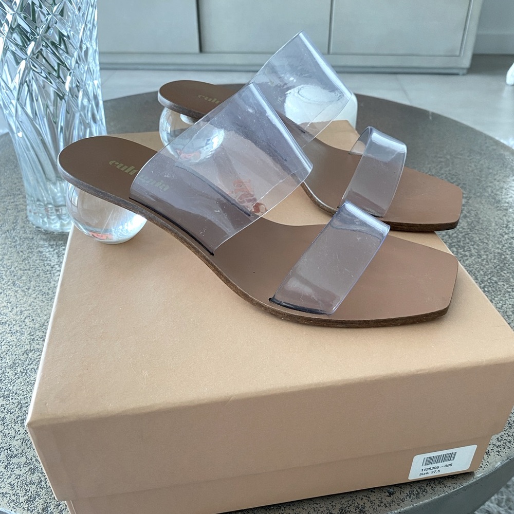 Cult Gaia favorite shoe. Chic sandal, goes with everything, so comfortable.